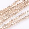 Electroplate Glass Beads Strands EGLA-J025-F-M-2