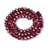 Electroplate Glass Bead Strands EGLA-J047-6x4mm-AB07-2