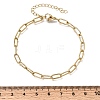 4MM 304 Stainless Steel Textured Paperclip Chain Bracelets for Man and Women SA-CBAB767-11G-5