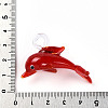 Handmade Silver Foil Lampwork Pendants LAMP-T023-15-4