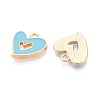 Alloy Enamel Pendants PALLOY-T092-27G-05-2