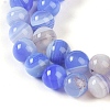 Natural Striped Agate/Banded Agate Beads Strands G-Z060-A01-A20-3
