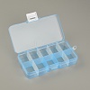 Rectangle Plastic Storage Case CON-WH0080-75B-2