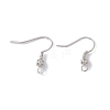Brass Round Beaded Earring Hooks LS-KK-G438-01P-1