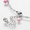 304 Stainless Steel Charm Anklets AJEW-E032-01A-3