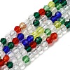 Transparent Gradient Color Glass Beads Strands GLAA-E044-01A-2