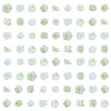 200Pcs Flower & Butterfly Resin Cabochons CRES-TA0001-89B-2