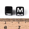 Initial Acrylic Horizontal Hole Beads OACR-ZX006-35M-3