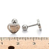 Tarnish Resistant 201 Stainless Steel Barbell Cartilage Earrings LS-EJEW-R147-38-4