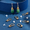 BENECREAT 30Pcs Brass Earring Hooks KK-BC0012-09-5