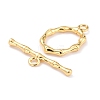 Rack Plating Brass Toggle Clasps KK-B036-07G-3