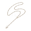 ABS Plastic Imitation Pearl Nuggets Pendant Necklaces NJEW-JN04952-4