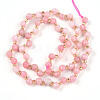 Natural Pink Opal Beads Strands G-T141-54-2