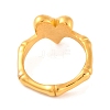 Ion Plating(IP) 304 Stainless Steel Heart Finger Rings for Women RJEW-S414-73B-G-3