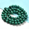 Natural Malachite Beads Strands G-F571-27A1-7mm-5