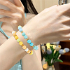 500Pcs Rubberized Style Imitated Silicone Acrylic Beads MACR-SP0001-07F-5