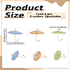 6Pcs 3 Colors Acrylic Pendants OACR-LP0001-07-2