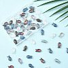 80Pcs 4 Colors Transparency Electroplate Glass Beads GLAA-SC0002-88A-7