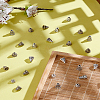 120Pcs 4 Style Tibetan Style Alloy Bead Cone FIND-LP0002-08-3
