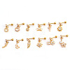 Brass Micro Pave Clear Cubic Zirconia Star Cartilage Earrings WGFF6D3-28-2