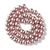 Eco-Friendly Dyed  Glass Pearl Round Beads Strands HY-A002-8mm-RB046-3