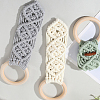 3Pcs 3 Colors Cotton Thread Weave Towel Rack AJEW-GF0011-75-7