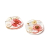 Inner Dried Flower Transparent Resin Pendants LS-RESI-A043-04B-2