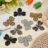 8Pcs 4 Colors Rhinestones Sew on/Iron on Patches DIY-GF0014-04-4