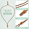 Adjustable Waxed Polyester Cord Necklace Making NJEW-TAC0028-4