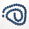 Electroplate Non-magnetic Synthetic Hematite Beads Strands G-F300-03B-05-2