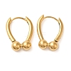 Real 18K Gold Plated 304 Stainless Stee Hoop Earrings EJEW-U009-02G-02-1