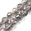 Transparent Electroplate Glass Beads Strands EGLA-N002-34F-F02-1