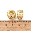 Brass Micro Pave Cubic Zirconia Beads KK-Z086-17G-2