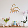 Laser Cut Unfinished Basswood Wall Decoration WOOD-WH0113-124-5