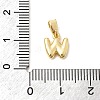 Brass Letter Charms KK-G554-22G-W-3
