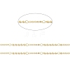 Brass Round Beaded Link Chains CHC-M025-20G-2