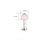316L Surgical Stainless Steel Enamel Pink Cat Ear Shaped Cartilage Earrings for Women FS-WGA9D26-04-1