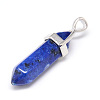Natural & Synthetic Mixed Stone Double Terminated Pointed Pendants G-Q481-107-3