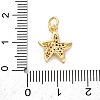 Brass Micro Pave Cubic Zirconia Pendants KK-S510-47G-04-3