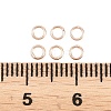 Brass Closed Jump Rings KK-D257-01RG-10-3