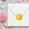 12 Sheets Self Adhesive Gold Foil Embossed Stickers DIY-WH0451-033-5