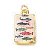 Printed Brass Pendants KK-CBA8989-02C-1