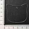 Transparent Acrylic Blank Pendants TACR-Z003-01A-5