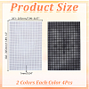 8Pcs 2 Styles Plastic Canvas Sheets for Embroidery DIY-AR0004-73-2