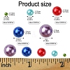 1298Pcs 5 Styles ABS Plastic Imitation Pearl Cabochons SACR-YW0001-66-2