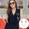 6Pcs Alloy Hanging Chain Brooch for Men JEWB-UN0001-09P-5