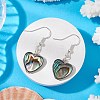 Abalone Shell/Paua Shell Dangle Earrings EJEW-JE06208-1