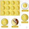 34 Sheets Self Adhesive Gold Foil Embossed Stickers DIY-WH0509-082-3