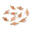 Natural Sunstone Links Connectors G-K316-02K-G-RS-1