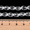 Transparent Glass Beads Strands EGLA-A037-T6x8mm-D01-4